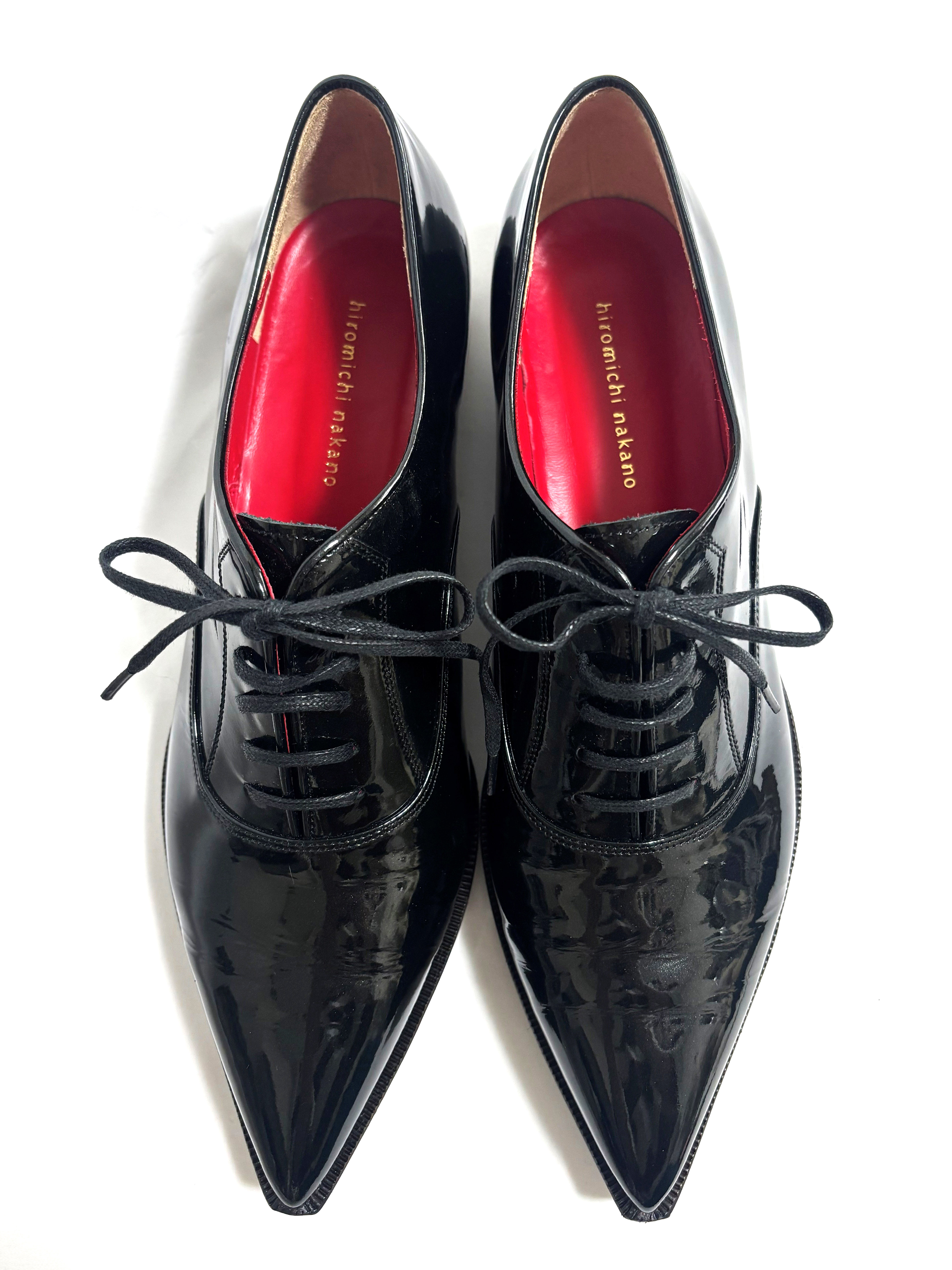 靴、レースアップ、シューズ、エナメル、紐靴