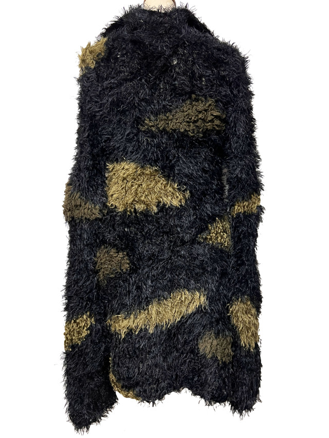 ニット、長袖、迷彩、プルオーバー、ワンピース