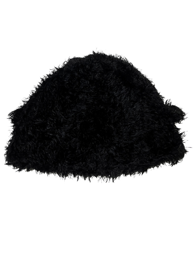 ニット、キャップ、シャギー、ウール、ファー