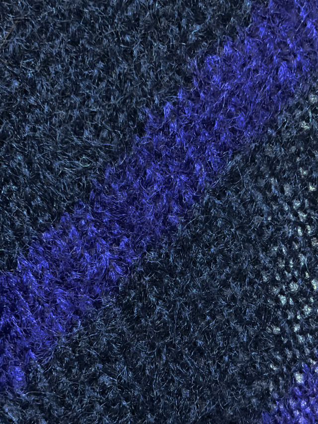 ニット、マフラー、ボーダー、斜め、モヘア