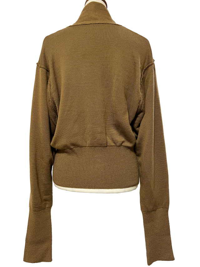 ニット、カーディガン、リバーシブル、カシミヤ、長袖