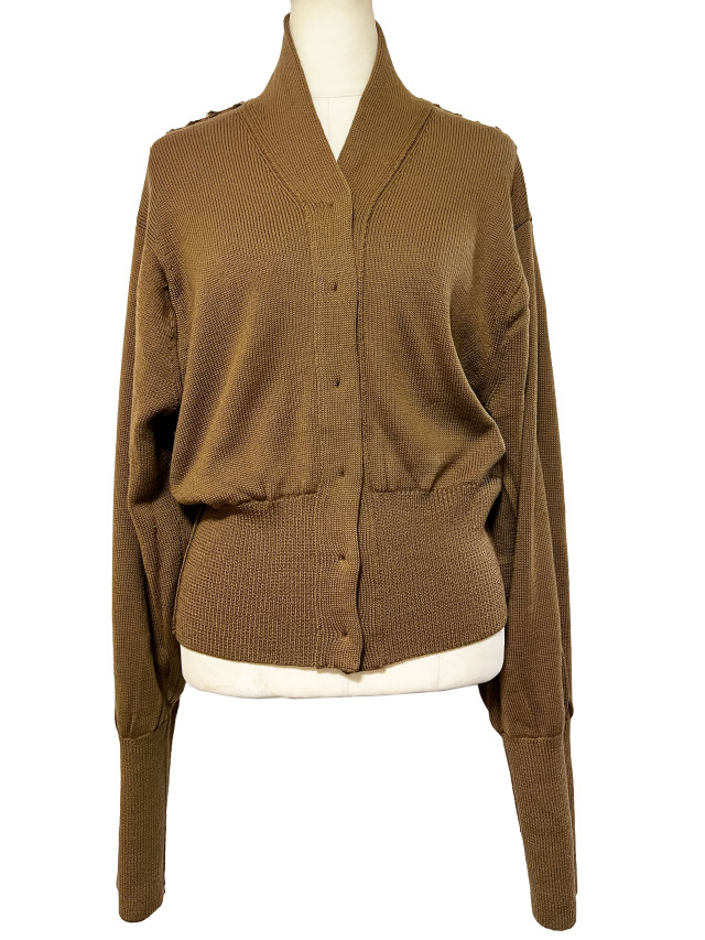 ニット、カーディガン、リバーシブル、カシミヤ、長袖