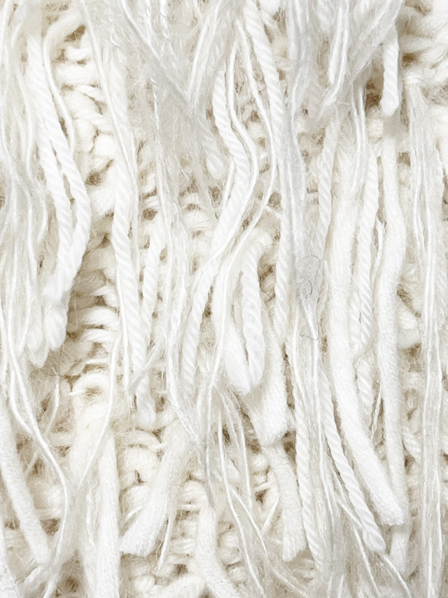 ニット、キャミソール、ワンピース、フリンジ、シャギー風