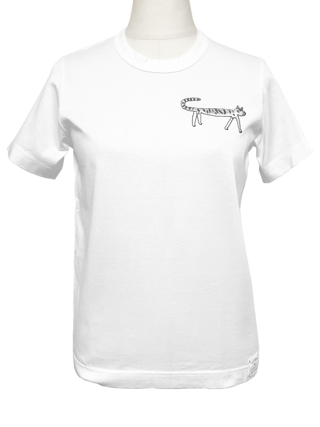 Tシャツ、プリント、ネコ、ユニセックス、綿