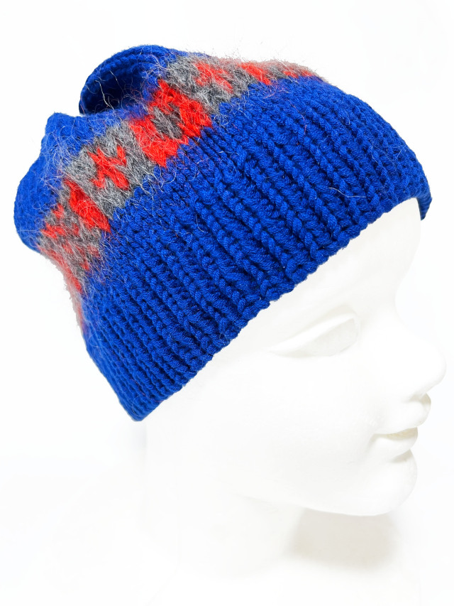 ニット、帽子、フェアアイル、ニットキャップ、ジャカード