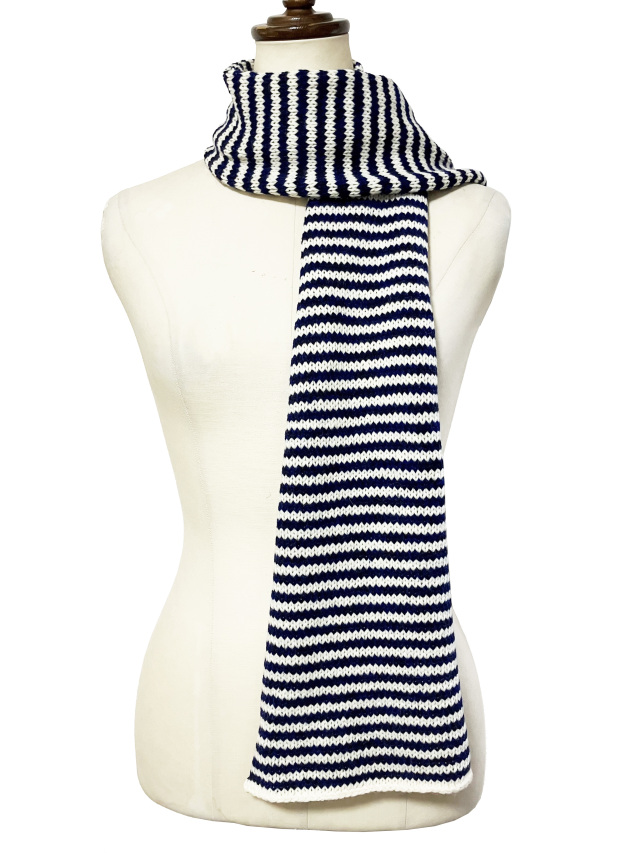 ニット、マフラー、ボーダー、ウール、ショール