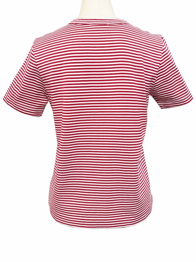 Tシャツ、ボーダー、半袖、ユニセックス、綿