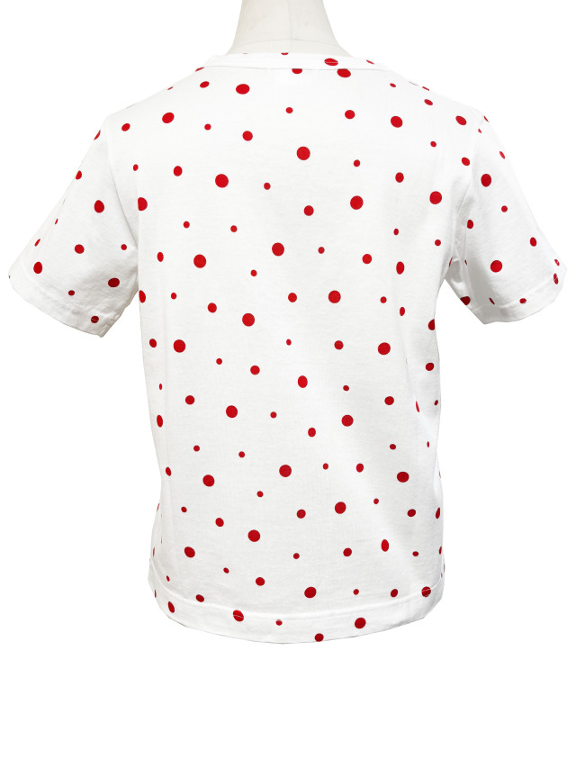 Tシャツ、水玉、半袖、ユニセックス、綿