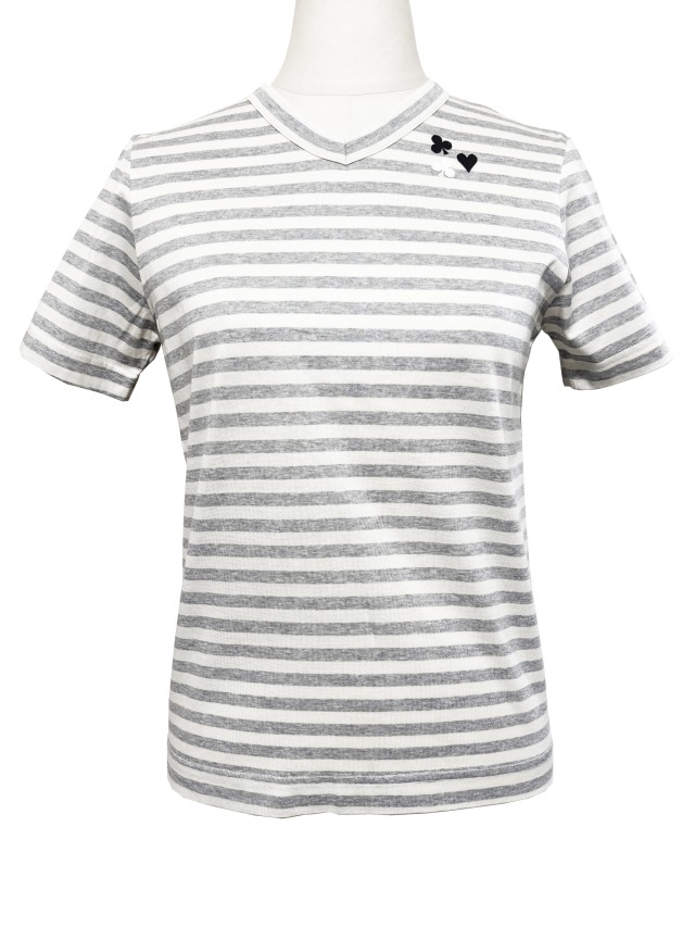 Tシャツ、ボーダー、半袖、ユニセックス、綿