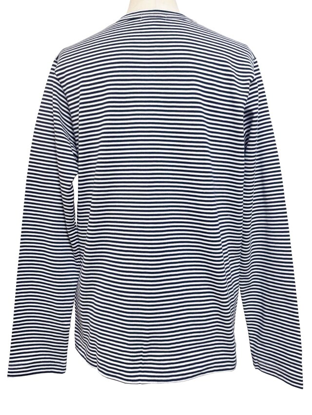 Tシャツ、ボーダー、長袖、ユニセックス、綿