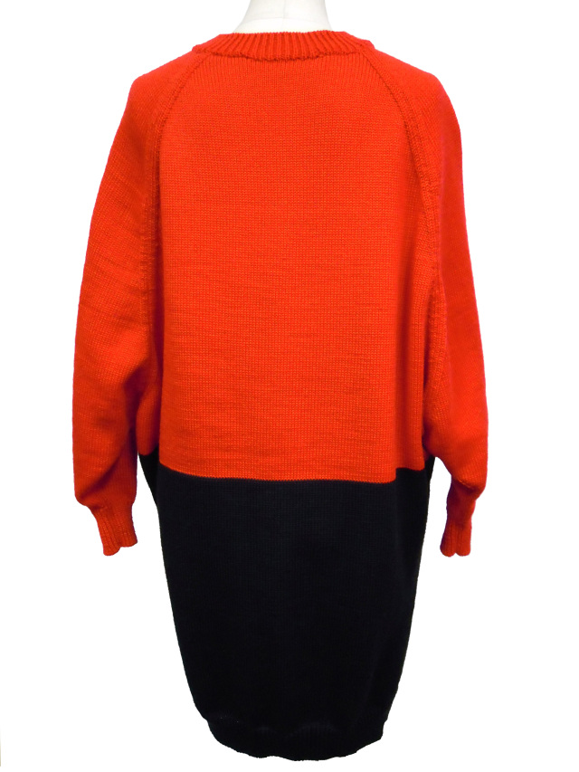 ニット、長袖、カーディガン、切替、トップス