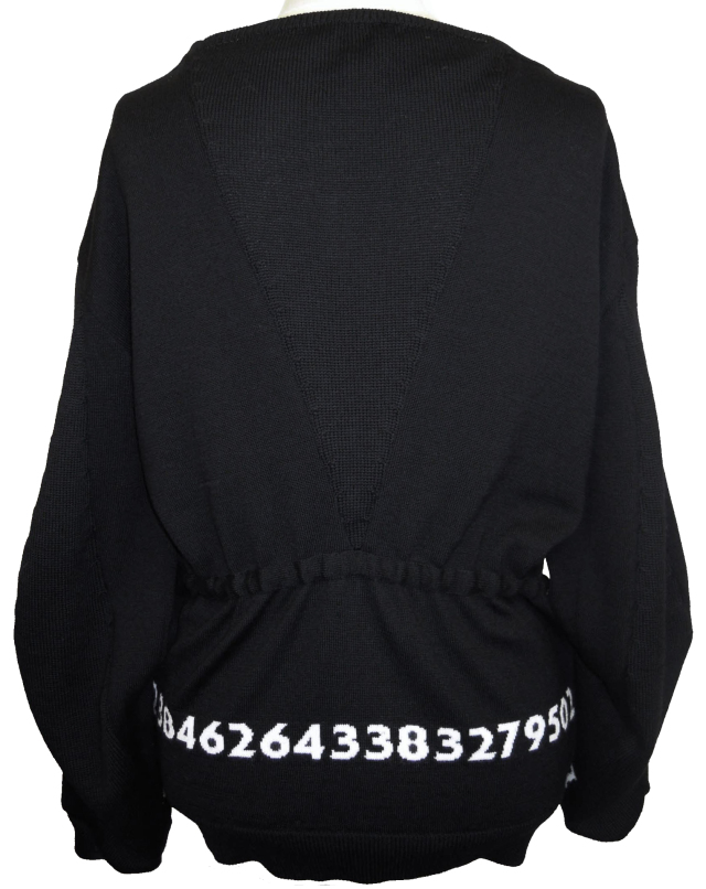 カーディガン、数字、ジャカード、ニット、長袖