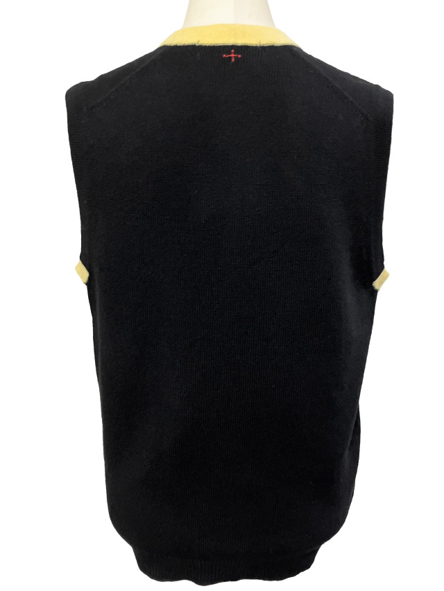 ベスト、カラーブロック、Vネック、ニット、ノースリーブ