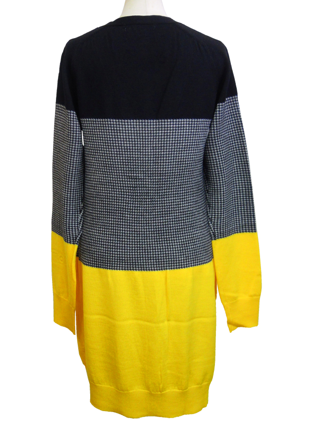 極美品★Y's★2023★ポンチョシルエット★千鳥格子ウールニットカーディガン★ 2023 ファッション 極美品☆Y's☆2023☆ポンチョシルエット