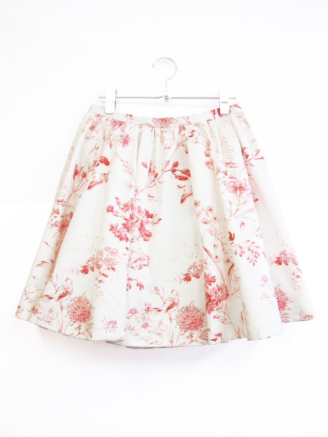 hiromichinakano 15SS 綿サテン　スカート　花柄