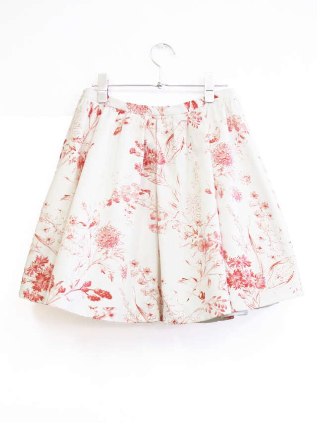 hiromichinakano 15SS プリント　ギャザースカート　花柄