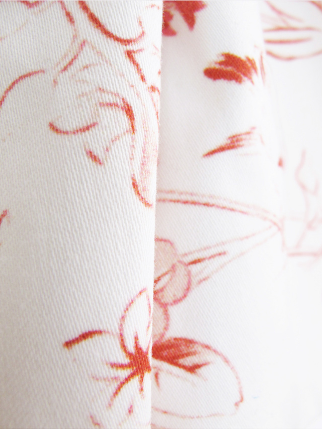 hiromichinakano 15SS プリント　綿サテン　花柄