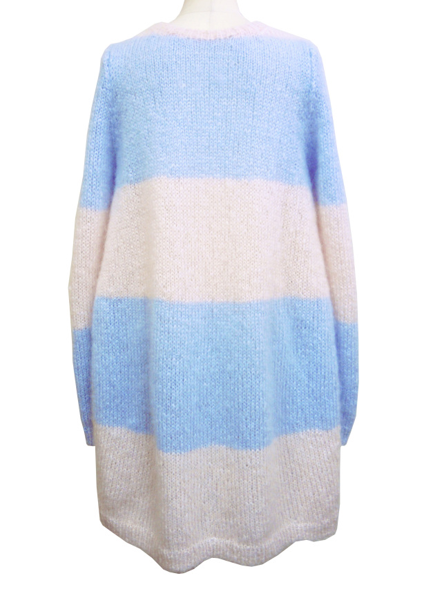 ニット、ワンピース、フレンチスリーブ、クルー、コクーンニット、ワンピース、長袖、クルー、モヘア