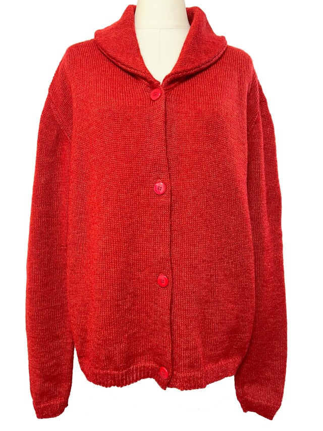 ニット、カーディガン、モヘア、ショールカラー、トップス