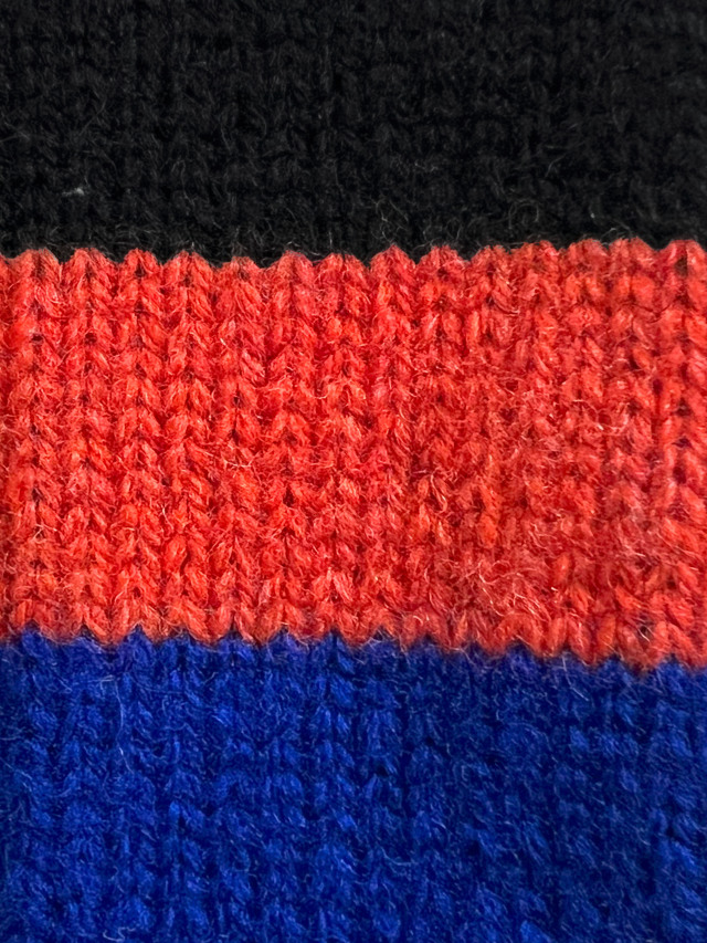 マフラー、ボーダー、ナロー、マルチカラー、ストール