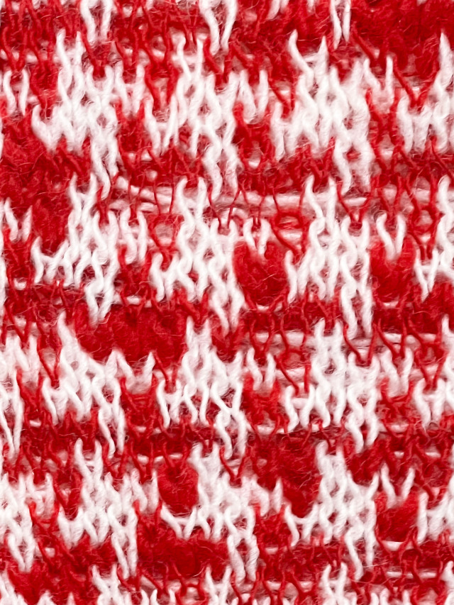 ニット、マフラー、千鳥、ジャカード、フリンジ