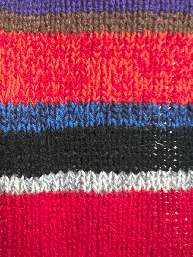 マフラー、ボーダー、モヘア、マルチカラー、ストール