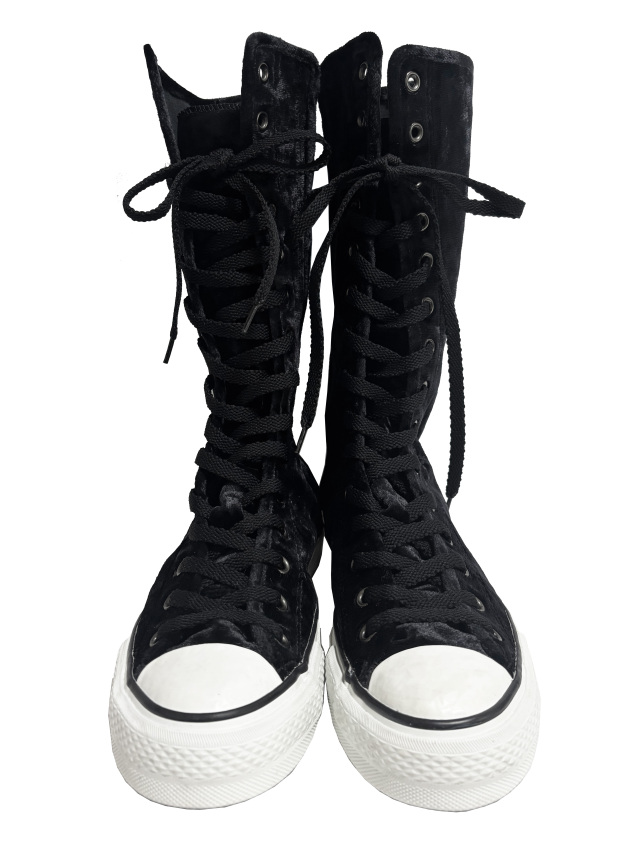 スニーカー、ロング、コンバース、ユニセックス、ベロア