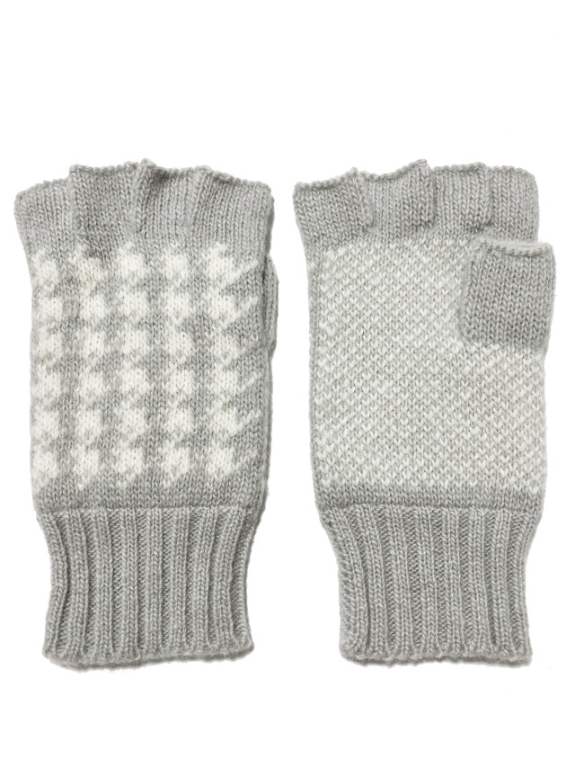 千鳥、手袋、ジャカード、グローブ、ニット