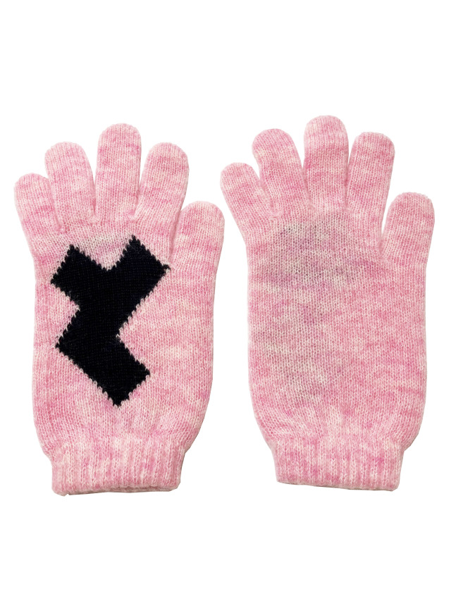 ニット、手袋、グローブ、モヘア、ジャカード