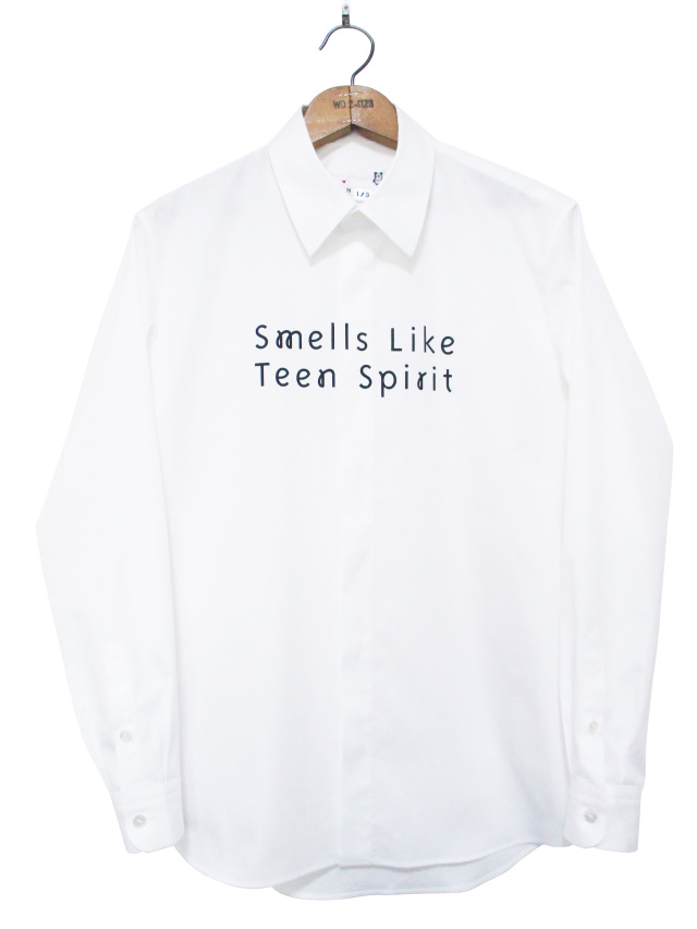 メンズ、ロゴ、メッセージ、長袖、シャツ