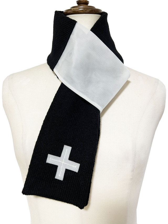 マフラー、ボーダー、ナロー、ストール