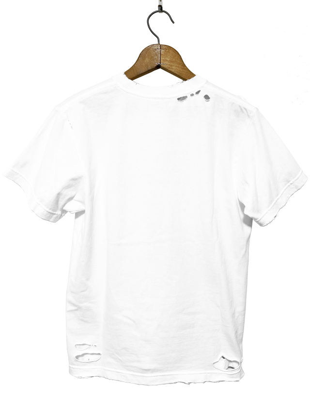 Tシャツ、クロッシェ、ダメージ、半袖、レディス