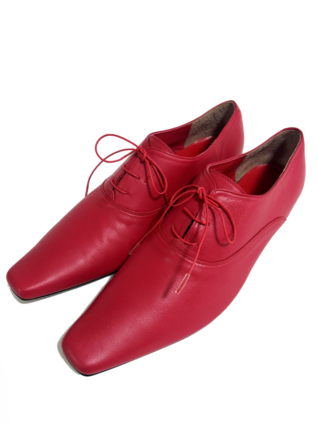 靴、レースアップ、シューズ、スムースレザー、紐靴