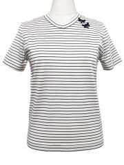 Tシャツ、ボーダー、半袖、ユニセックス、綿