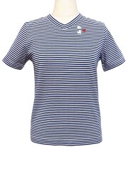 Tシャツ、ボーダー、半袖、ユニセックス、綿