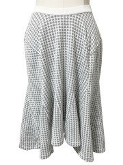 ニット、ジャカード、スカート、ドット、水玉