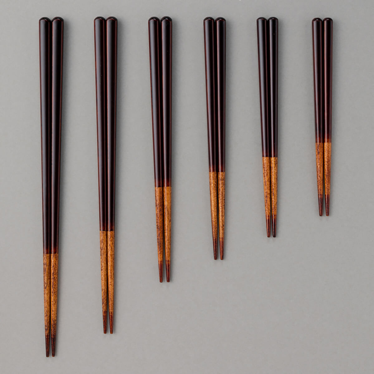 和桜 親子箸 / 23-13.5cm / 日本産 浄法寺漆（岩手）仕様 / スリーブ箱入り
