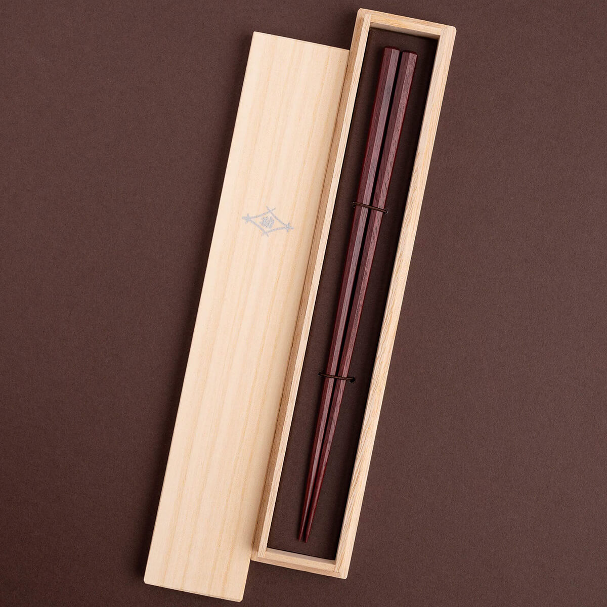 極Model / 七角 拭漆 パープルハート / 23.5cm / 桐箱入り