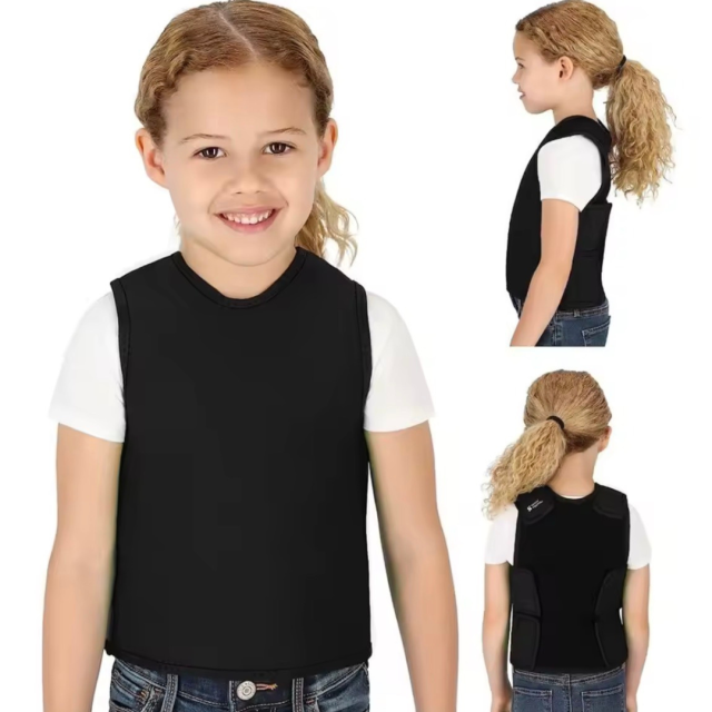 発達障害、自閉症、感覚統合のための着圧ベスト。コンプレッションベスト。癇癪の軽減やリラックス、カームダウンに。