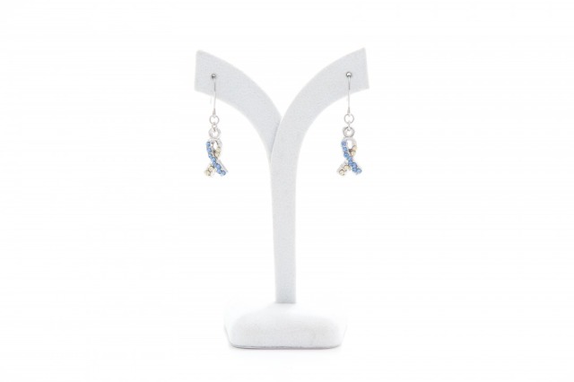 ダウン症シンボル、リボンチャームのネックレス、イヤリング、ピアス、アクセサリー.。 ピアス。