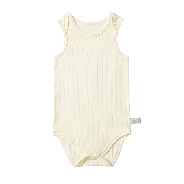 ロンパース肌着 ノースリーブ 定番色 オフホワイト Hiyoko Ya