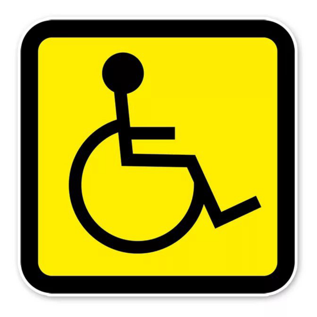 Xgdsnly まずい 20x 障害者用車椅子標識ラベル ハンディキャップ