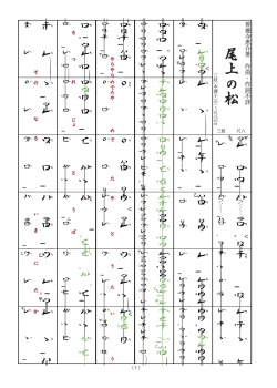 【PDF】Shakuhachi-fu　“ONOE NO MATSU”/Keisuke Zenyoji　尺八善養寺譜　尾上の松［5733-1_4］