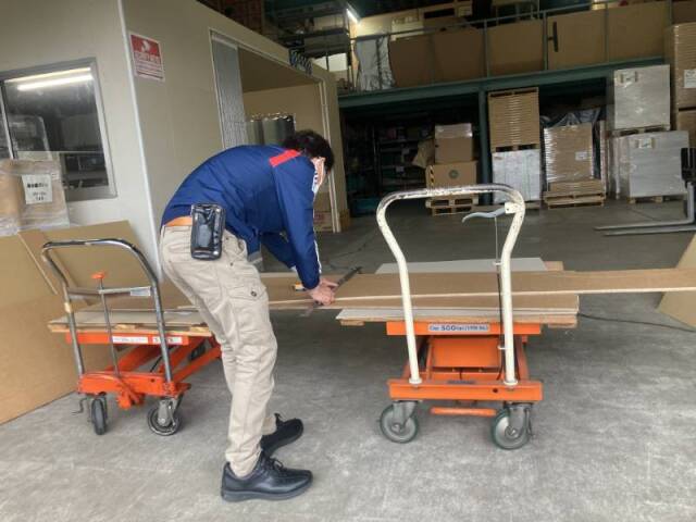作業中