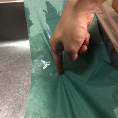 グリーンパーチ紙の耐水性です