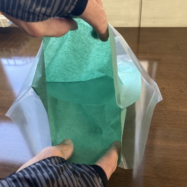 パーチポリ袋の様子です