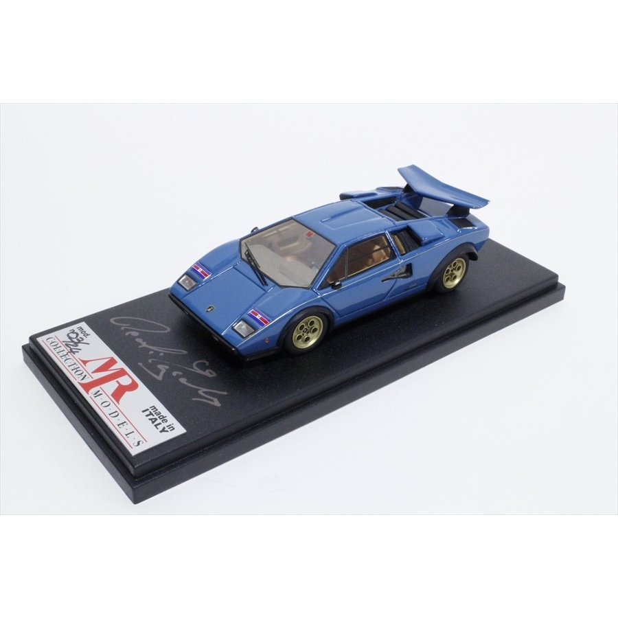 ポストホビーMR 1/43 ランボルギーニ カウンタック LP400 S ウォルターウルフ/ブルー 完成品ミニカー P036(MR174)