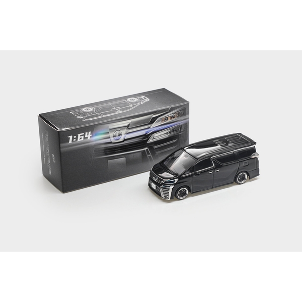 【2月予約】1/64 トヨタ ヴェルファイア カスタムバージョン ブラック 完成品ミニカー MM64-Vellfire-001