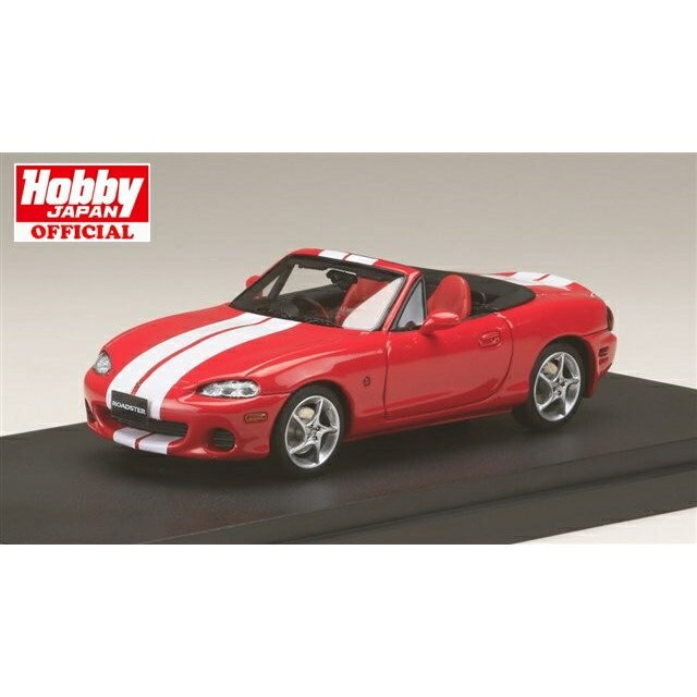 《送料無料》MARK43 1/43 マツダ ロードスター (NB8C) RS II (2000) ストライプデカール クラシックレッド 完成品ミニカー PM4325SR