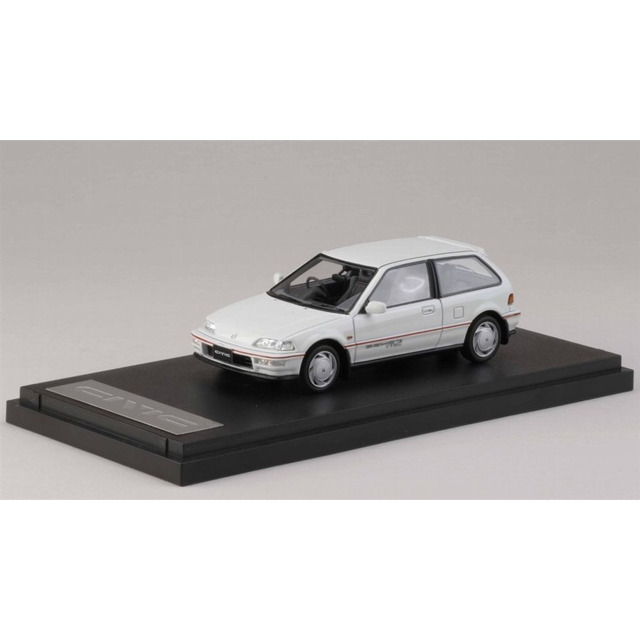 MARK43 1/43 ホンダシビック (EF9) SiR II ホワイト 完成品ミニカー PM4396W